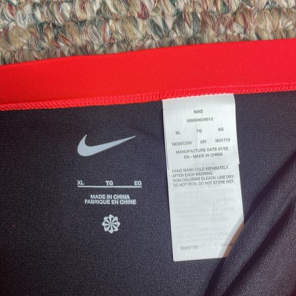 NWT Nike sneakerkini high waist swim bottoms in red orange - Picture 4 of 13